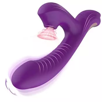 Clit Sucker 2 в 1 Вибратор Дилдо для Женщин G-Spot Клитор Вакуумный Стимулятор Нагревающий Дилдо Женская Секс-Игрушка Товары Для Взрослых