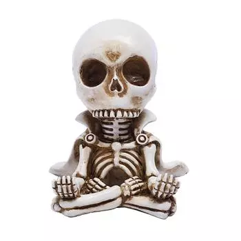 Cloaked Meditating Little Personalized Desktop Ornaments Resin Doll Halloween Decorations One Size
