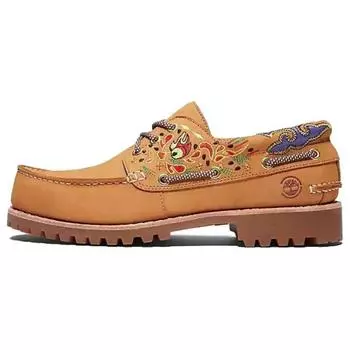 CLOT X Timberland Classic Three-Hole Boat Shoes Мужская обувь Пшеничная A5Z9BW 42
