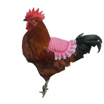 Cloth Chicken Saddle Apron Adjustable Soft Poultry Apron Chicken Harness Vest Hen Back Jacket Protecting Feathers белый
