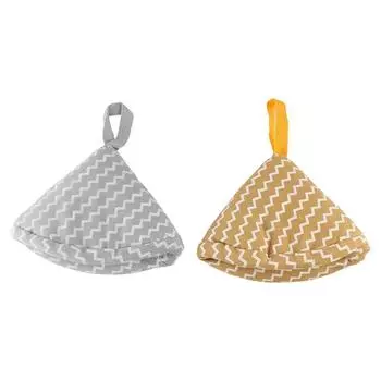 Cloth Cover Pot Handle Insulation Pot Holder Hand Protector Anti-Scalding Pot Triangle Hat Kitchen Style 3