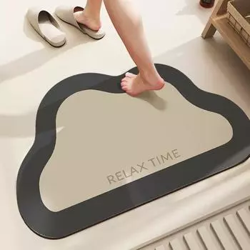 Cloud Floor Mat Bathroom Diatom Mud Soft Mat Non-slip Absorbent Bathroom Bathroom Door Mat Quick Drying Carpet 40 * 60CM