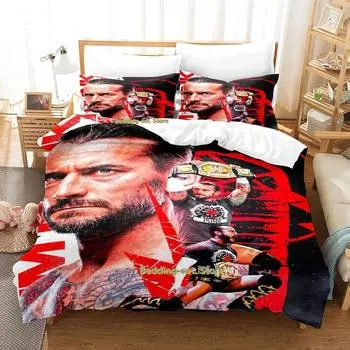 Cm Punk Aew Лучший в мире комплект постельного белья Single Twin Full Queen King Size Комплект постельного белья для взрослых и детей, пододеяльники EU Single 135x200cm