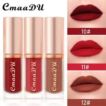 CmaaDu 3 Lipstick Матовый бархатный блеск для губ 01