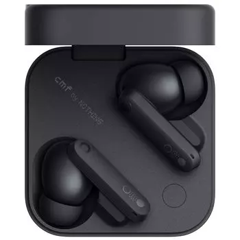 CMF от Nothing Buds Pro 2 Полностью беспроводное подавление вплоть до HD Spatial Audio мс режим низкой задержки Наушники/Hi-Fi звук/шум 50 дБ/6 чёрный