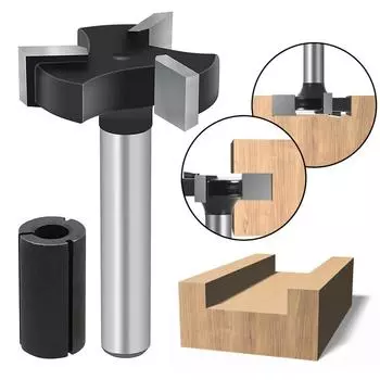 CNC Spoilboard Surfacing Router Bits 1/4 inch Shank 1 inch Cutting Diameter Slab Flattening Router Bit Planing Bit Wood Planing 1 4 shrank