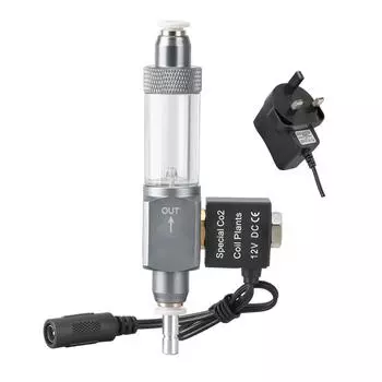 CO2 Bubble Counter with Non Return Valve for Aquarium and Hydroponic Systems Aluminum Alloy Corrosion Resistant Design Easy Installation