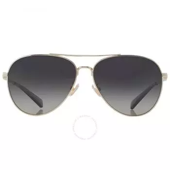Coach Polarized Grey Gradient Pilot Ladies Sunglasses HC7140 9005T3 61