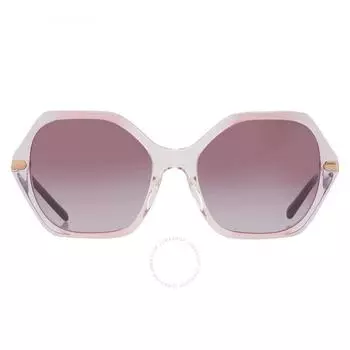 Coach Purple Gradient Geometric Ladies Sunglasses HC8315 56418H 57