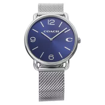 [Coach] Watch ELLIOT Stainless Steel Mineral Glass Quartz Daily Waterproof 14602652 Men s Silver [Item]