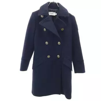 COACH wool blend pea coat XS Navy Men s Used