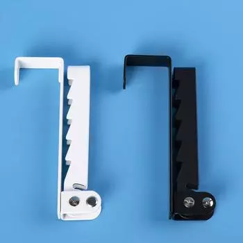 Coat Hooks Organizer Easy To Open Prevent Clothes Slipping Compact Size Over Door Hooks Hangers Black белый