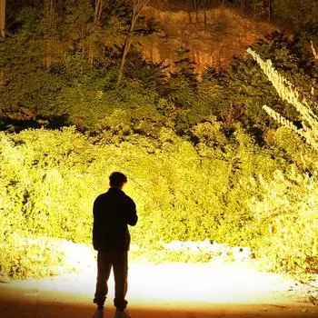 COB LED Work Light Водонепроницаемый инспекционный фонарь с магнитным основанием Аварийный фонарь Перезаряжаемый для ремонта автомобиля Аварийная мастерская чёрный
