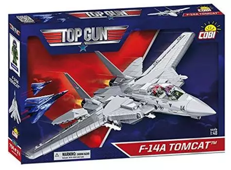 COBI Top Gun Tomcat Военный самолет США 754 детали Совместим с Lego IN 5811A F-14 1/48 [СДЕЛАНО в ЕС] белый