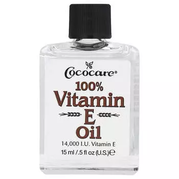 Cococare, 100% масло витамина Е, 0,5 жидких унций (15 мл)