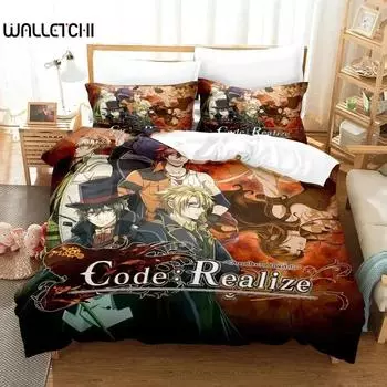Code Realize Guardian of Rebirth Bedding Set Duvet Cover Bed Set Quilt Cover Pillowcase Comforter king Queen Size Boys Adult EU Single 135x200cm