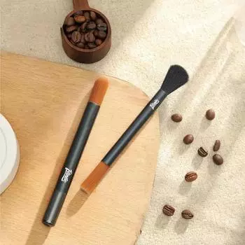 Coffee Bar Counter Cleaning Brush Grinder Semi-automatic Coffee Machine Coffee Powder Soft Bristle Brush Kitchen Tool темно серый