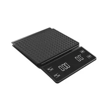 Coffee Scale with Timer 0.1G/3Kg 3 Units High Precision LCD Display Electronic Pour Over Drip Espresso Scale Cooking Baking Digital Tea Food Scale чёрный