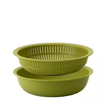 Colander Microwave Can also be used for scrubbing Colander and Made in Heat Resistant Bowl Like-it (like-it) Bowl, Safe, Colander&Bowl, rice, Bowl, зелёный