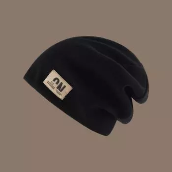 Coldproof Plush Beanies Hats Korean Style Letter Pullover Hats Fashion Warm Cap Winter