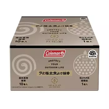 Coleman Earth Extra Thick Insect Repellent Facile из 10 подвесных благовоний с пластиной для кемпинга и использования на открытом воздухе, также эффективно против насекомых