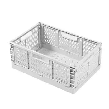 Collapsible Foldable Storage Crate INS Pastel Crates Stationery Cosmetic Rack Bedroom Decor S