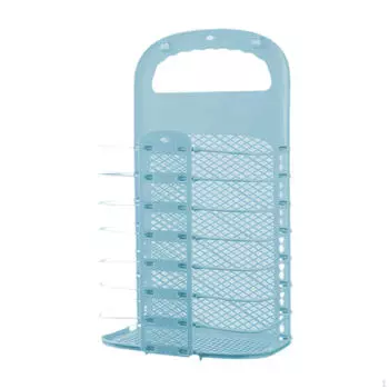 Collapsible Laundry Basket, Bathroom Storage Space-saving Clothes Holder, White and S
