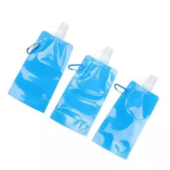 Collapsible Water Bottle Multifunction BPA Free PE Soft Water Bottle for Outdoor Travel Camping