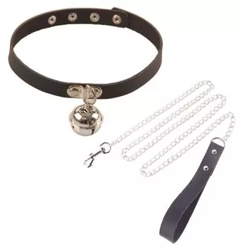 Collar with Bell Lead for Human Cosplay Master Slave Costume SM Goods Cat Restraints Handcuffs Cat Cosplay Collar Training SM Play Restraints Choker