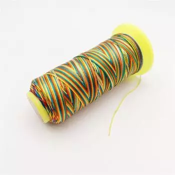 Color Gradient Section Dyed 6/9/12 Strand Colorful Braided Rope Handmade Braided Rope Bracelet Wrist Chain Braiding Thread DIY Material 9-share Color 350-meter roll