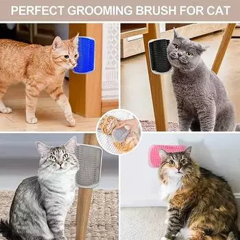 Comb Massager for Cat Arch Plastic Scratcher Cat Self Cleaning Cat Supply Hair Removal Comb for Hair Grooming Arch Scratcher