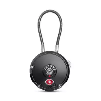 Combination Cable Lock for Backpack Bicycle MTB Anti-theft Lock 3-Digit Helmet Lock Multifunctional Travel Luggage Lock чёрный