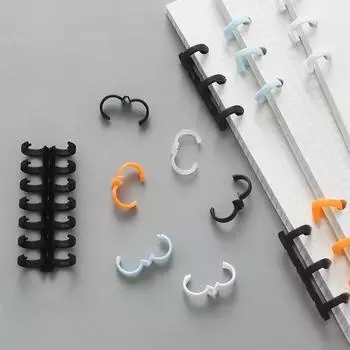 Combs Loose-leaf Paper Book 30 Holes Circles Ring A4 Notebook Binding Clips Scrapbook Binder зелёный