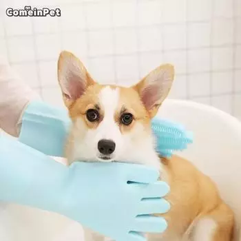 ComeInPet Pet Shower Massage Bath Glove, корейский шампунь для домашних животных