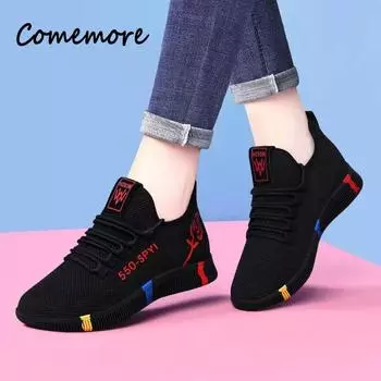 Comemore Женские кроссовки для ходьбы Удобные черные женские туфли Осень 2024 Женские кроссовки Мягкие спортивные теннисные туфли 36 фиолетовый