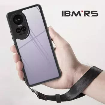(Comes with wrist strap)IBMRS for Oppo Reno 10/10 Pro Case, Shockproof Bumper Transparent Phone Cover for Women, Men - Clear for phone series(6.7 )