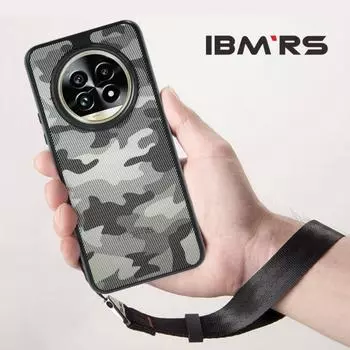 (Comes with wrist strap)IBMRS for Realme 13 Pro+ 5g Case,camo Clear transparent phone protection shell Art Camo