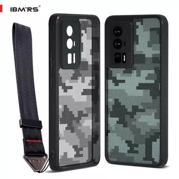 (Comes with wrist strap)IBMRS for Xiaomi Redmi K60/K60 Pro/Poco F5 Pro Case, [Military Grade Drop Protection] camouflage Shockproof Phone Case for phone series(6.6 ) прозрачный