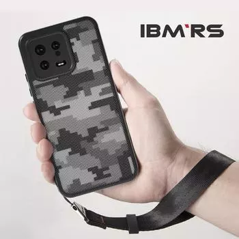 (Comes with wrist strap)IBMRS for Xiaomi 13 Case,camouflage Shockproof matte Phone Case Casing XIAOMI 13