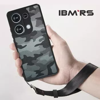 (В комплекте ремешок на запястье)ibmrs для Xiaomi Redmi Note 13 Pro 4G Anti-Fingerprint Camo Case, матовый прозрачный защитный чехол для телефона transparent прозрачный