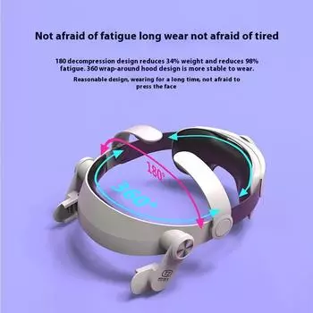 Comfortable and interchangeable adjustable head-mounted VR accessories белый