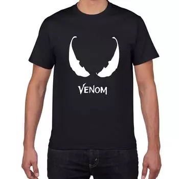 Comic Spiderman Venom Men Short Sleeve Crew Neck Tshirt Shirt Tee Tops M
