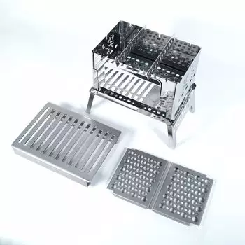 Компактный набор Bonfire Grill, жесткий гриль [Набор продуктов] Laugh s B-6-kun, 3 предмета (B-6-kun корпус/жаровня для маринования/плита для маринования)