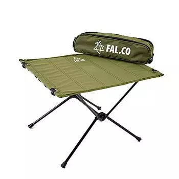 Compact Folding Table Lightweight Camping Outdoor 40 x 60cm Load Capacity 35kg FAL.CO (Falco) (Khaki)