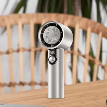 Compact Handheld Fan with for Office And Travel argent