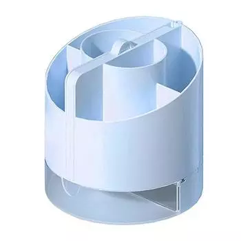Compact Pencil Storage Box 6 Compartments Stationery Organizer 4-in-1 Pen Holder Desktop Decor