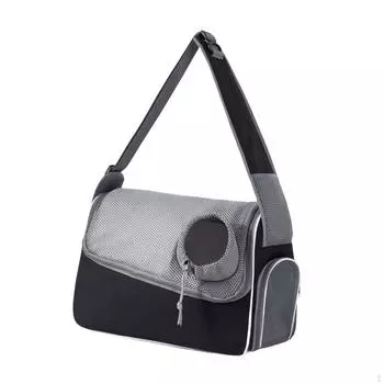 Compact Pet for Small Animals, Carrying Pouch Adventures чёрный