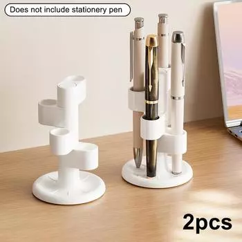Compartment Design Makeup Brush Storage 360 Rotating Multi-Purpose Rotating Storage Rack Desktop Pen Holder Office Desk