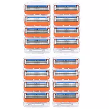 [Compatible] 16 Gillette Fusion Power compatible 5-ply blades compatible razor blades ,Korean razor blade
