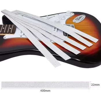 Complete Luthier Tool Set Guitar Neck Fret Leveling Bar With 6 SelfAdhesive Sandpaper 120-1000Grits Accurate Polishing